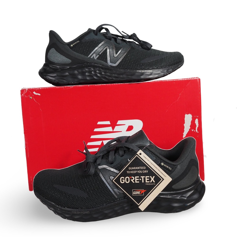 New Balance Fresh Foam Arishi v4 GTX Womens 8B Black Gore Tex Running Shoes